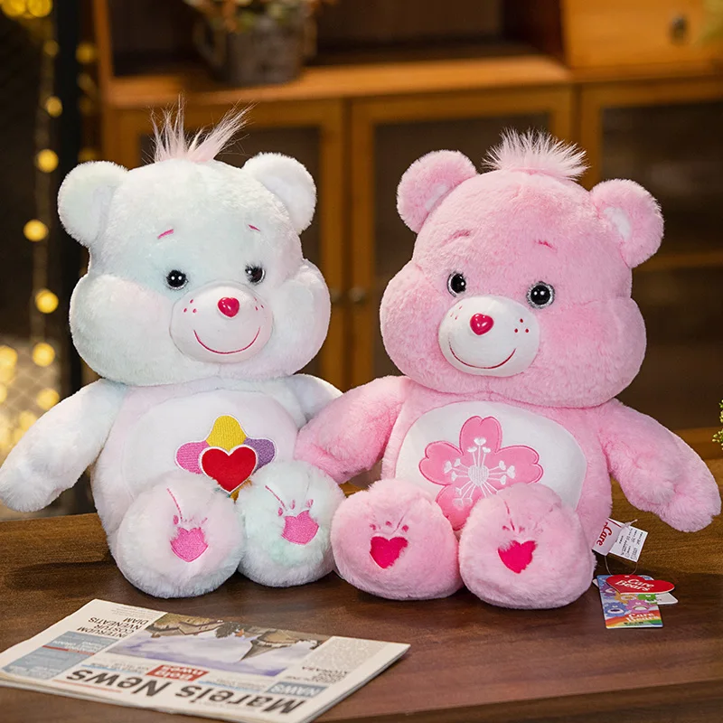 

Cute Love Sakura Pink Bear Plush Toy Kawaii Rainbow Bear Doll Children's and Girls Christmas Birthday Gift