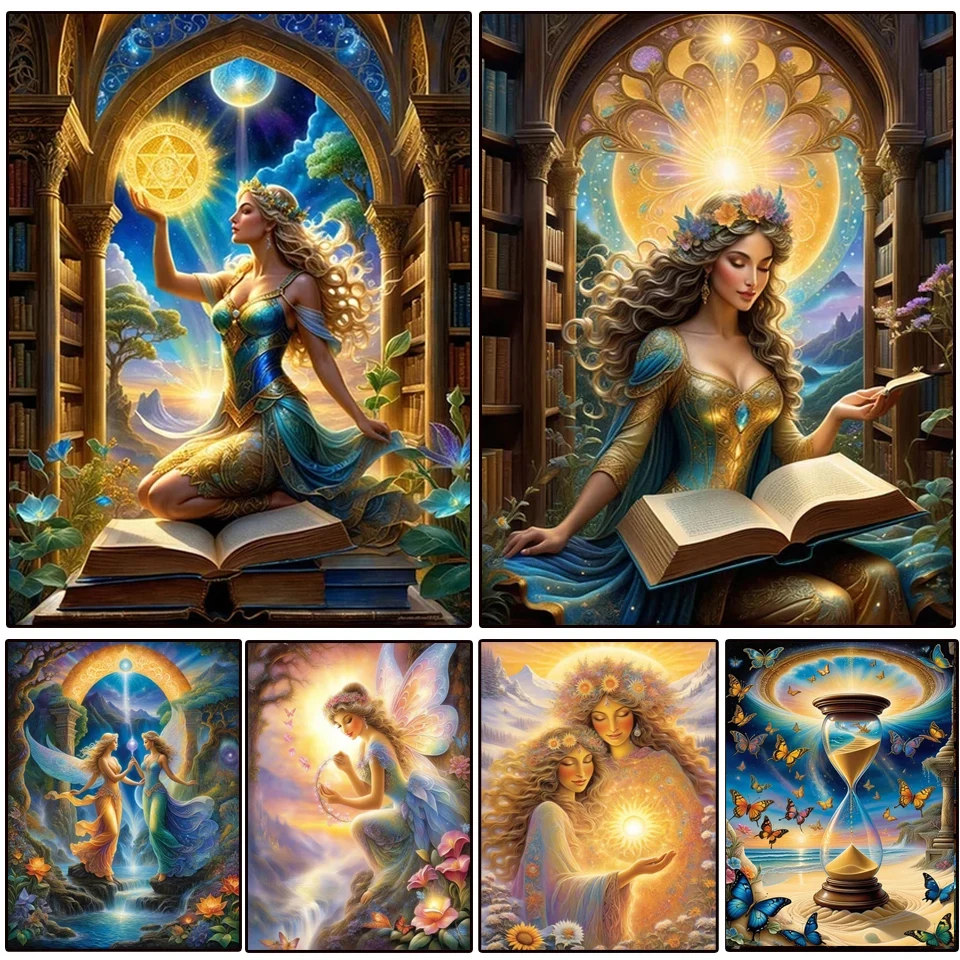 

DIY Diamond Painting Butterfly Elf Fantasy Rhinestone Mosaic Cross Embroidery Art Abstract Girl Home Wall Creative Decor E608