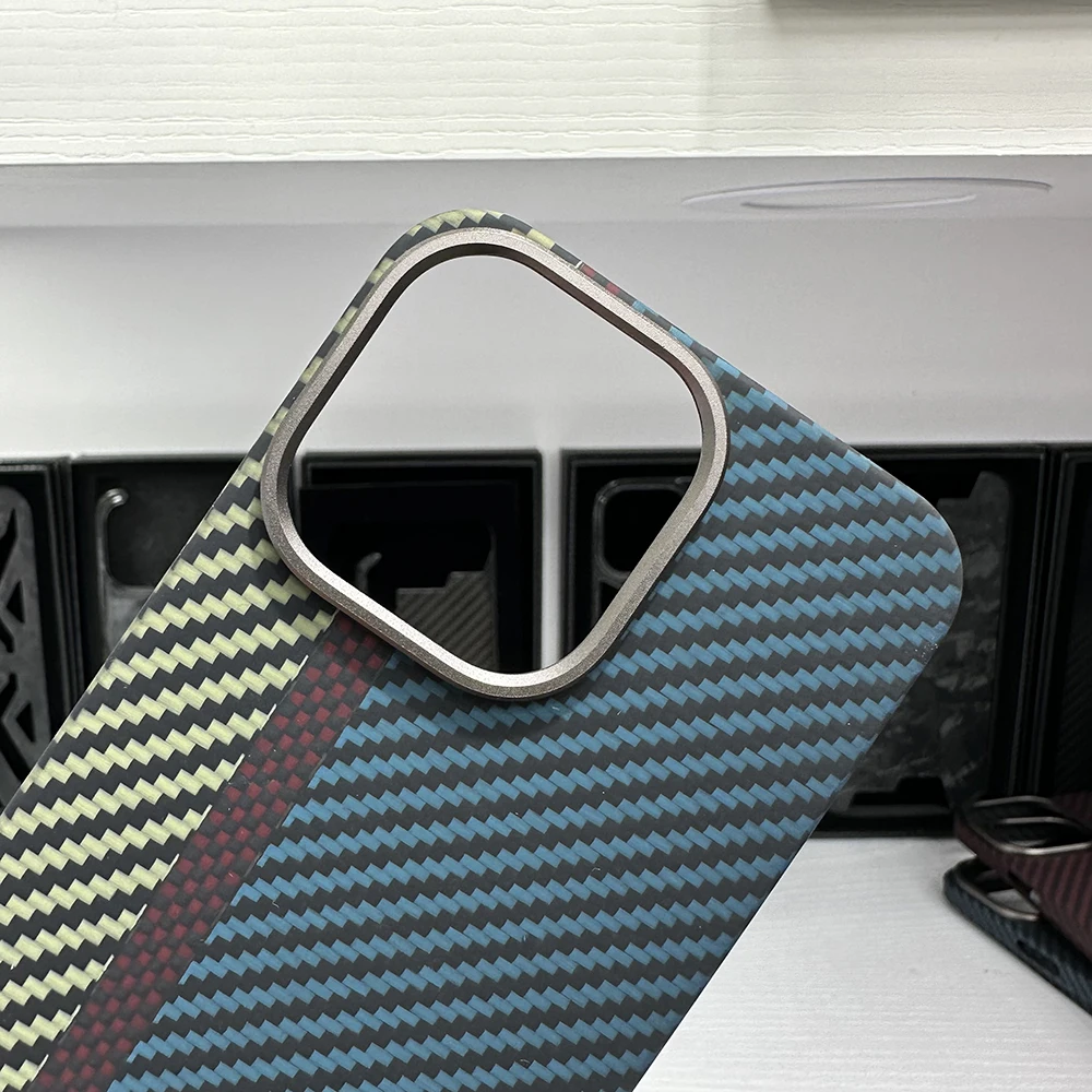 New! Real Aramid Fiber Carbon Fiber Phone For iPhone 13/14 Pro Max Carbon Fiber For iPhone 14Pro Max CASE Cover