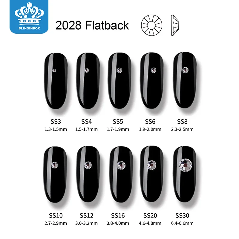 Blinginbox 선샤인 골드 비 핫픽스 라인 석 플랫 백 유리 스트 라스 크리스탈 반짝이 네일 참 네일 아트 장식을위한 보석