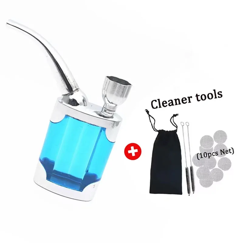 Portable Classic Water Smoking Pipe Reduce Tar Acrylic For 8mm Tabacco Washable Cigarette filter Holder Smoke Gift of Health smoking pipe filters