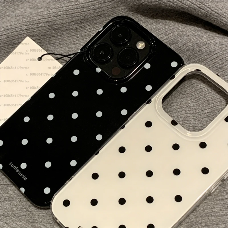 รูปสินค้า เคส iPhone ลายจุด ป้องกันกระแทก วัสดุอ่อนนุ่ม