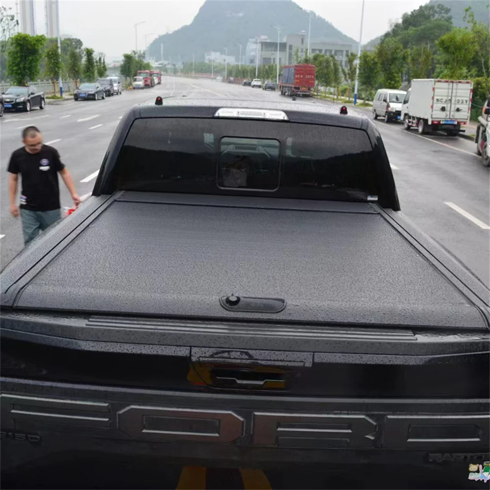 Pickup Truck Bed Tonneau Cover Per Ford F150 Colorado Silverado F-150 Ranger T6 T7 Wildtrak Dodge Ram 1500 Roller Coperchio Hj