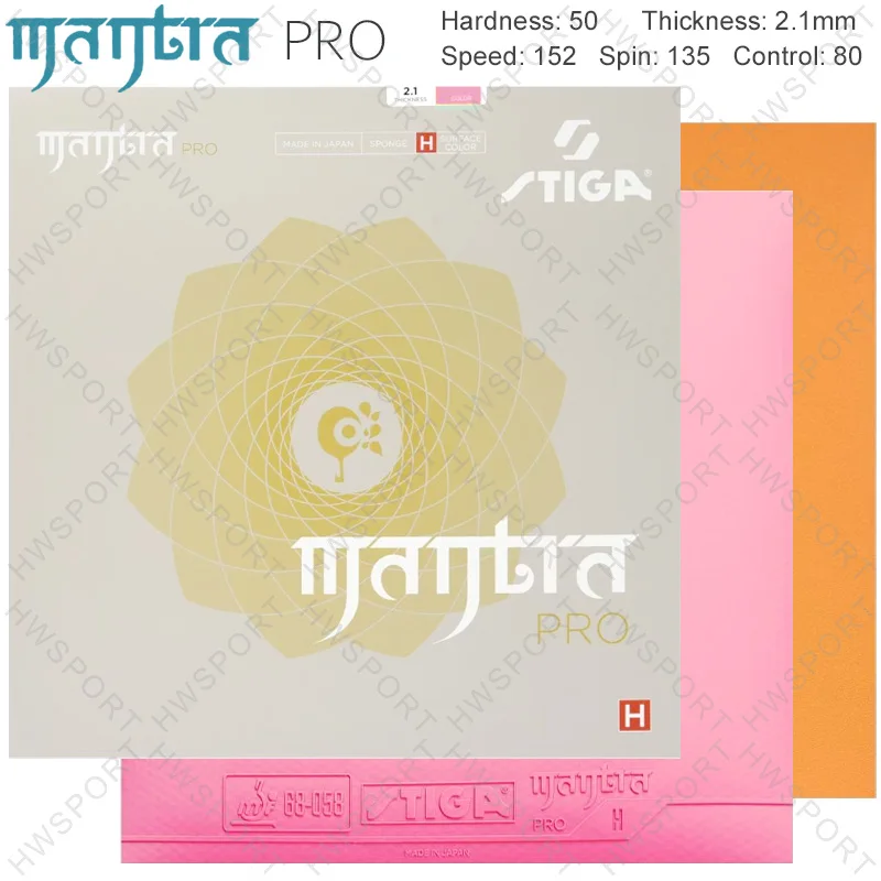 STIGA Mantra Pro Colorful Table Tennis Rubber Non Sticky Ping Pong