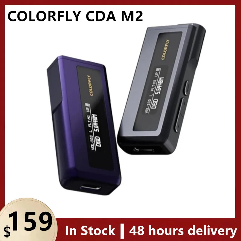 

COLORFLY CDA M2 Portable MINI USB DAC/AMP Headphone Amplifier 2*CS43198 chips PCM768 DSD256 3.5+4.4m Output mquloos