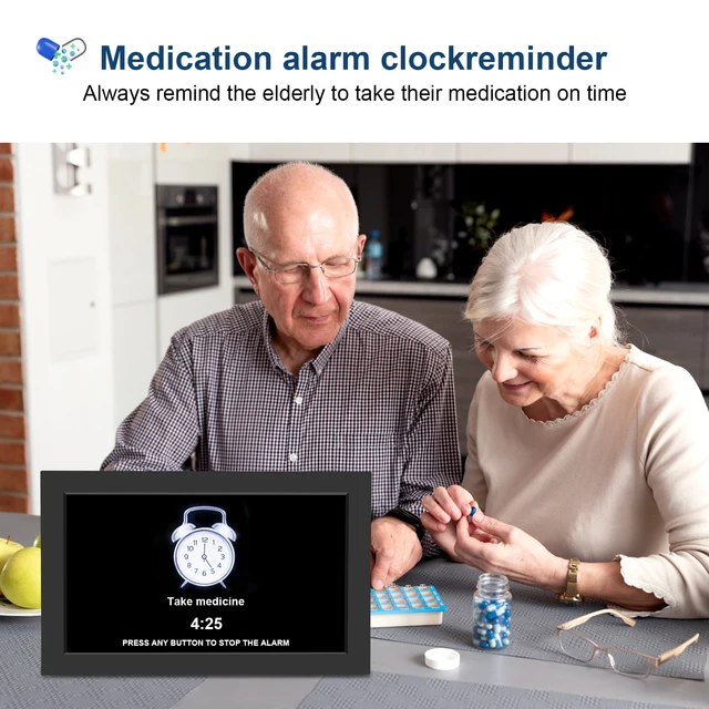 10.1 Inch WIFI Digtial Calendar Clock Large Screen Display Time Date Weather Forecast Medicine Time Reminder Dementia Alzheimers 2