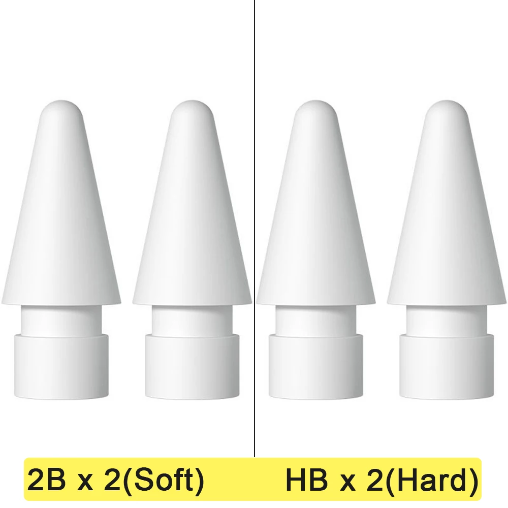 2 Pezzi Di Ricambio Per Punte Di Matita Stilo Compatibile Per Apple Pencil 1A 2A Generazione Per Apple Pencil Tip Nib Ricambio Sostituisci