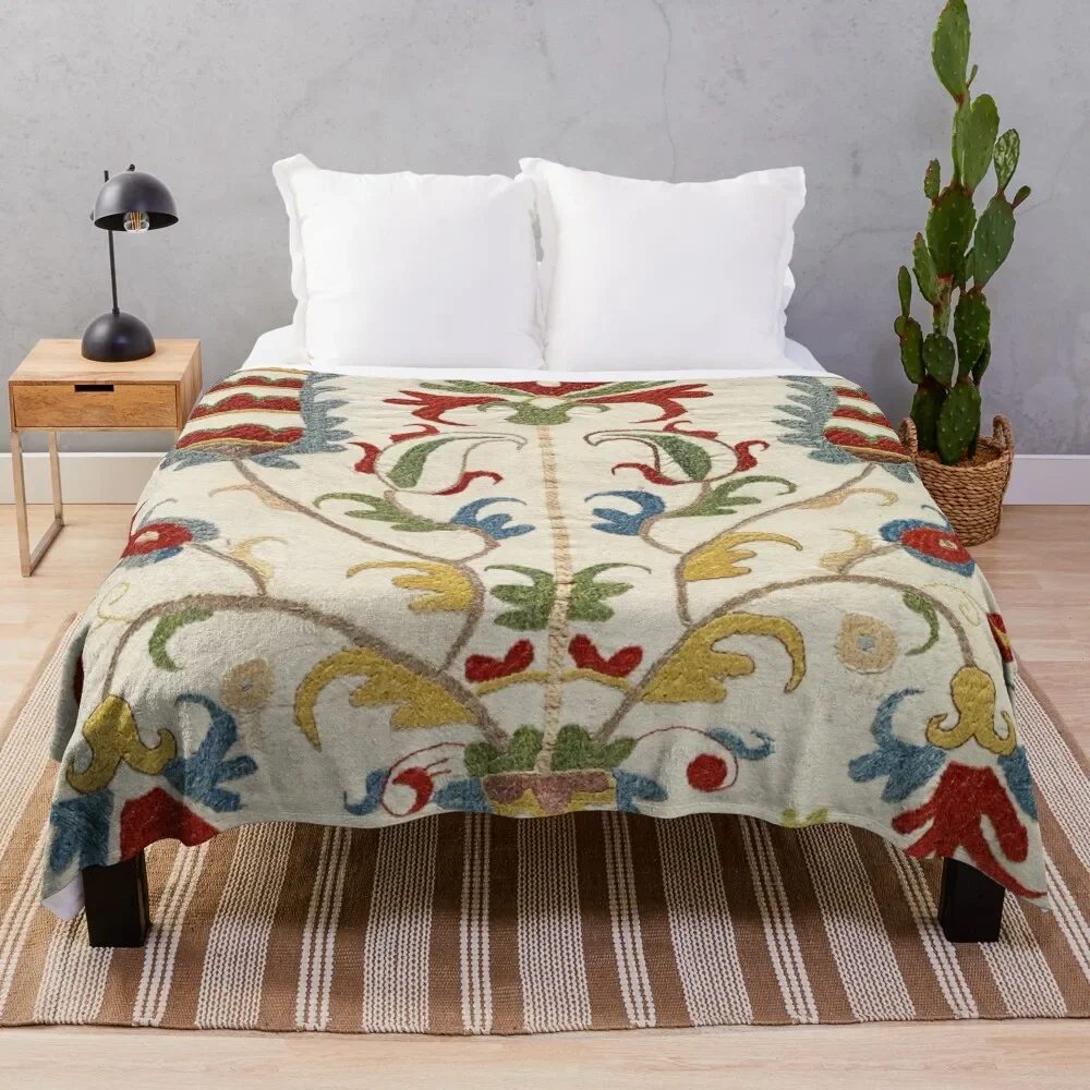 

Винтажное богемное 4х плед Suzani, ворсистые Детские Модные одеяла для диванов