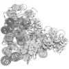 50pcs Numbered 1-50 Tags Key Labels Tags Key Classification Tags Small Metal Key Tags for Kindergarten 5