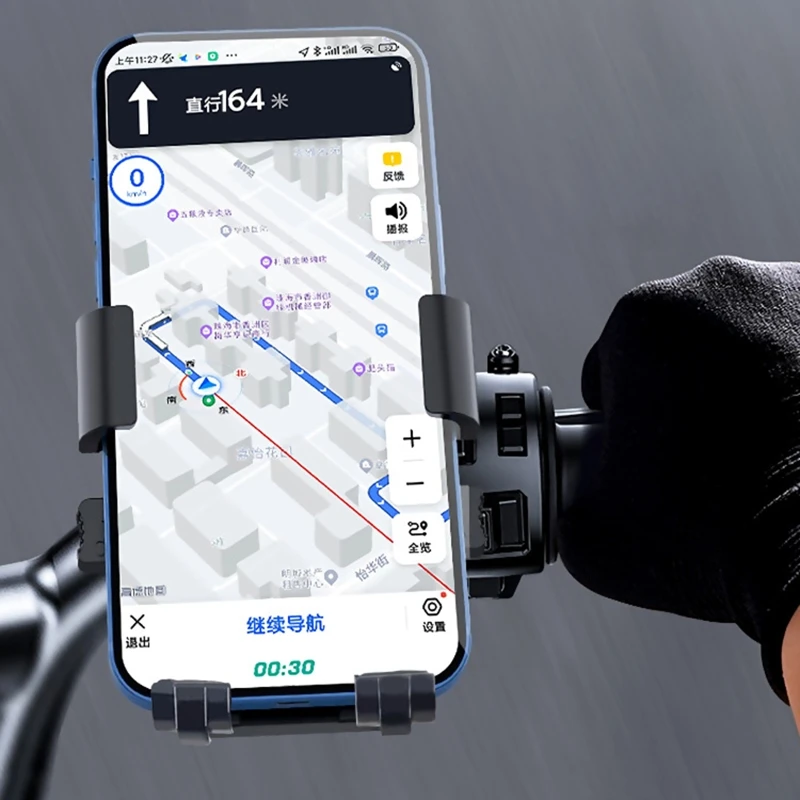 Generic Motorcycle Phone Bracket Handlebar Stand Mount Wireless