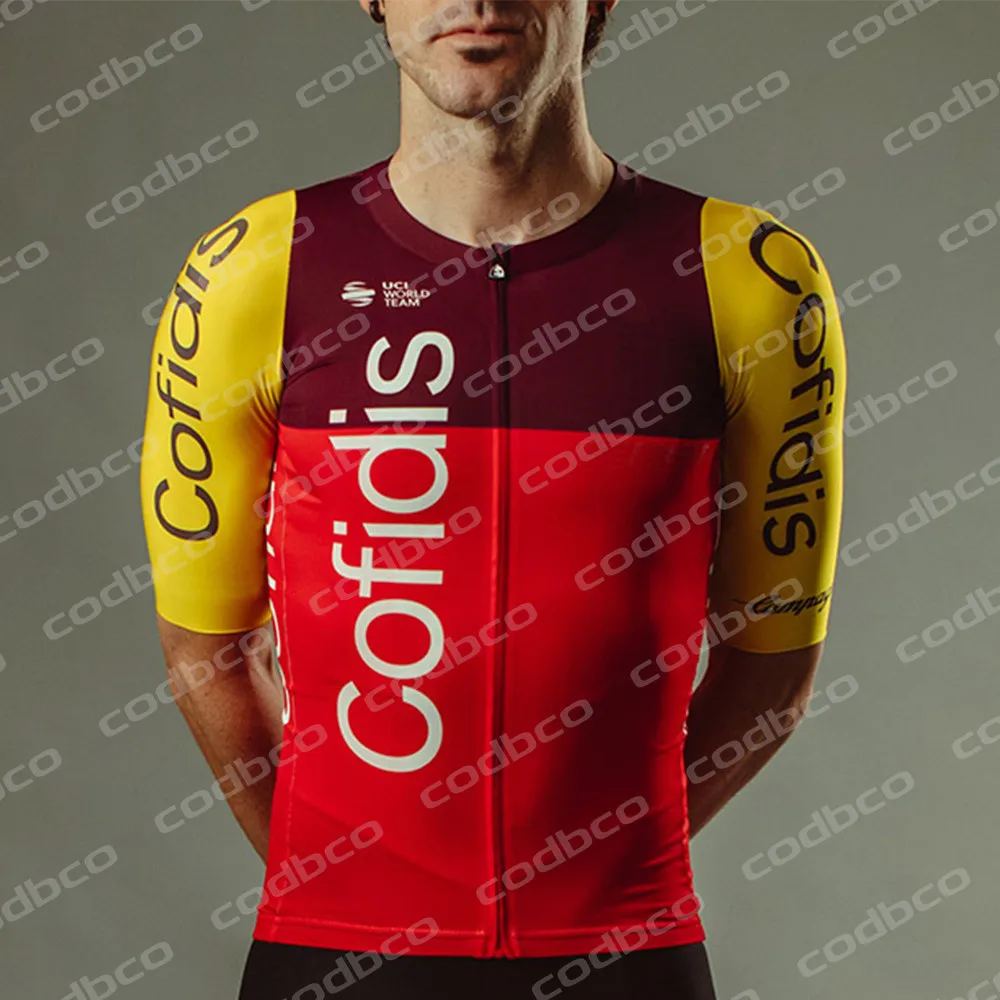 Team Cofidis Cycling Jerseys Set For Mens 20D Gel Bib Set Bicycle Clothing Bike Wear Clothes New Short Maillot Culotte Suit