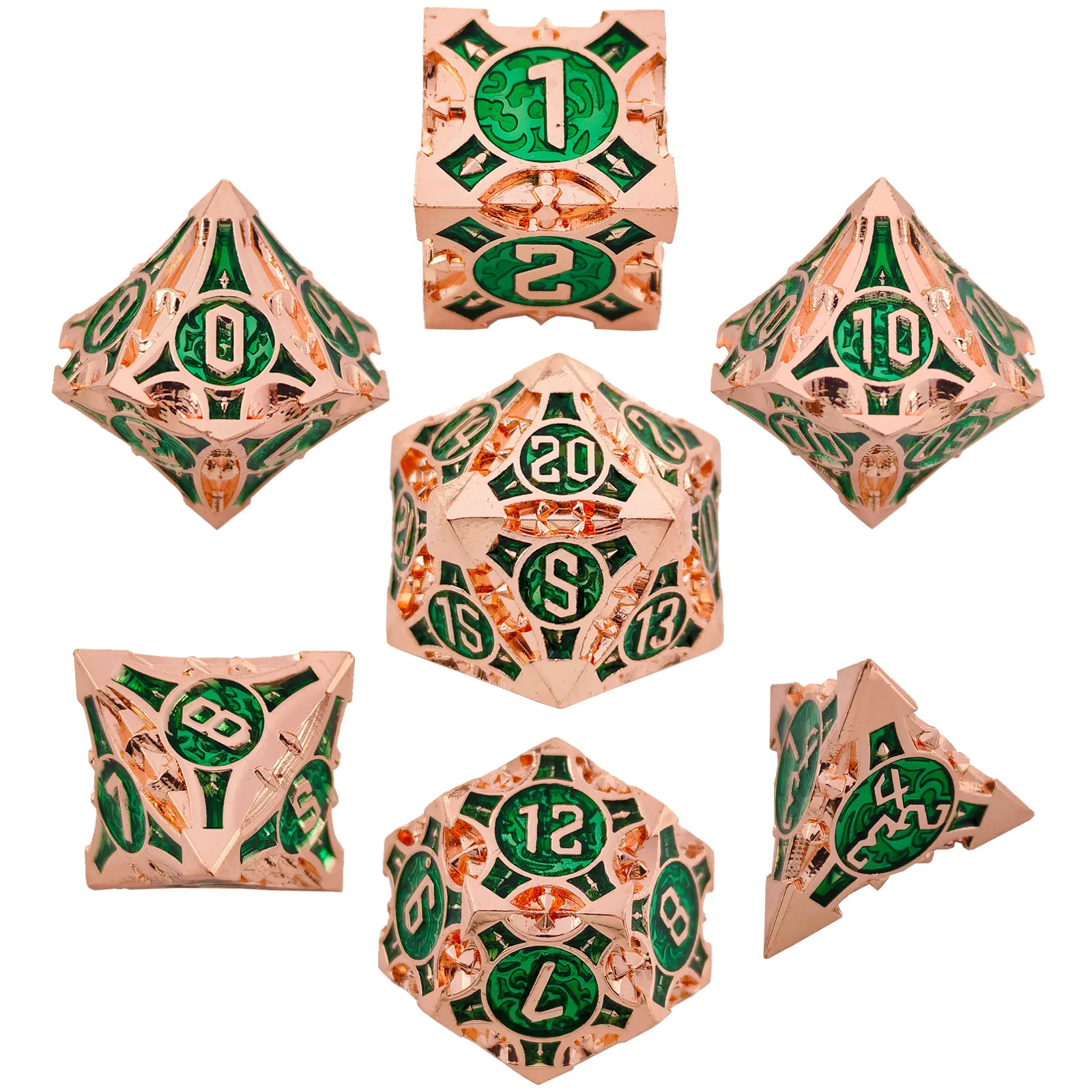 Metal Dice Set DND 7pcs set for Dungeon and Dragon