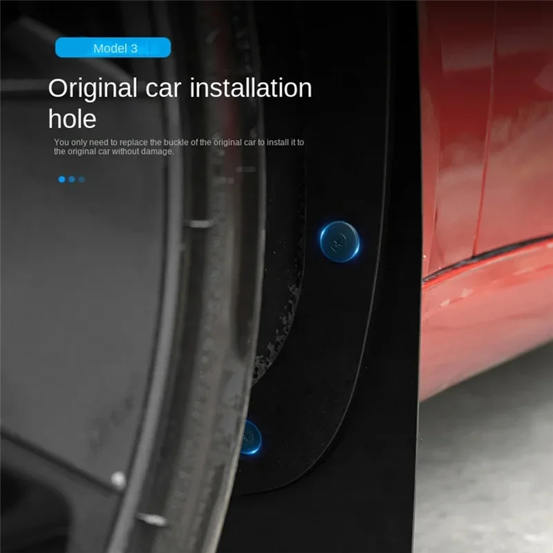 Tesla Model 3 Highland 2024 TPE 머드 가드 펜더 안티 스노우 안티 샌드 가드 보호대 액세서리 용 머드 플랩