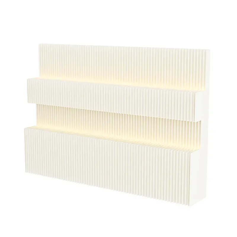 1.8M /2M Height Creative Home Decor White Organ Paper Wall Screen Room Dividers Office Partition Removable Folding Baffle Fence