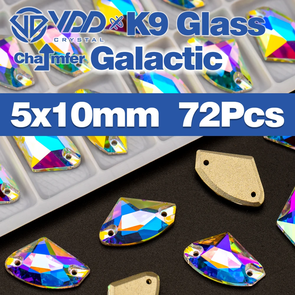 Premium K9 Glass Sew-On Rhinestones - Top Quality Crystal AB Flatback Stones for Clothing and Wedding Accessories
