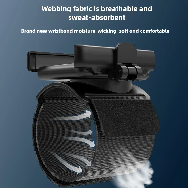 Detachable phone holder for ride-hailing live streaming cycling delivery sports
