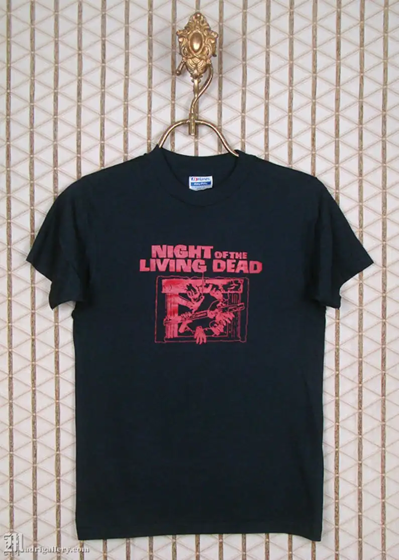 Night Of The Living Dead Shirt Film Horror Vintage Rare T Evil Tales Crypt Walking Dawn Shaun Re Animator George Romero