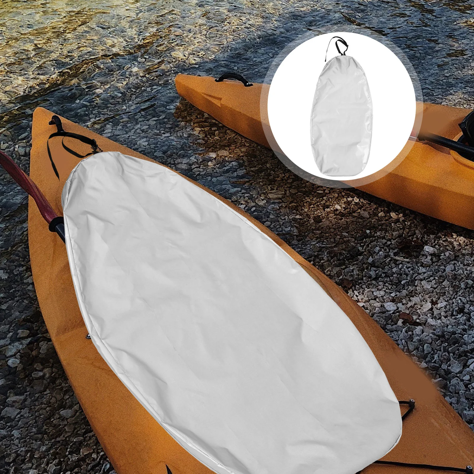 

Kayak Canopy Covers for Outdoor Storage Protective Case Seat Canoe Bag 420 Oxford Cloth Silver-coated Fabric Block Shield