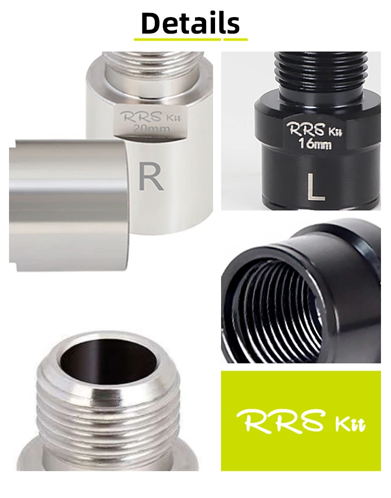 RRSKIT Fahrrad Pedal Achse Extender Für Mountain Road Bike Erweiterte Achse Kern Schrauben Fahrrad Pedal Verlängerung Schrauben Spacer – Detail 5