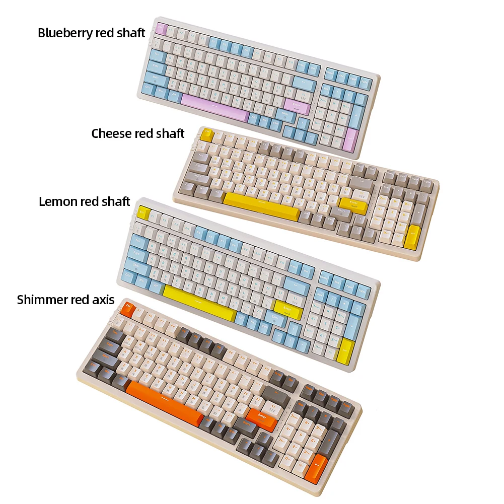 100-Keys-Gaming-Keyboard-Bluetooth-Compatible-K96-Hot-Swap-Keyboard ...