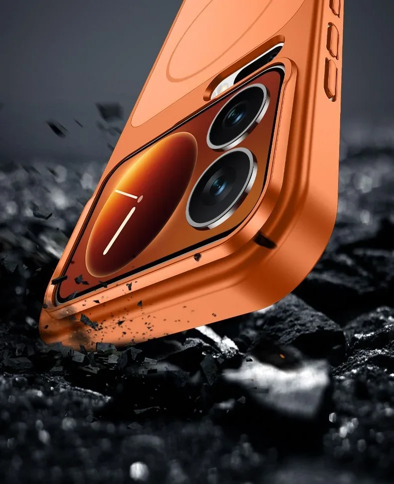 Enhanced Matte Magnetic Wireless Charging Protective Phone Case