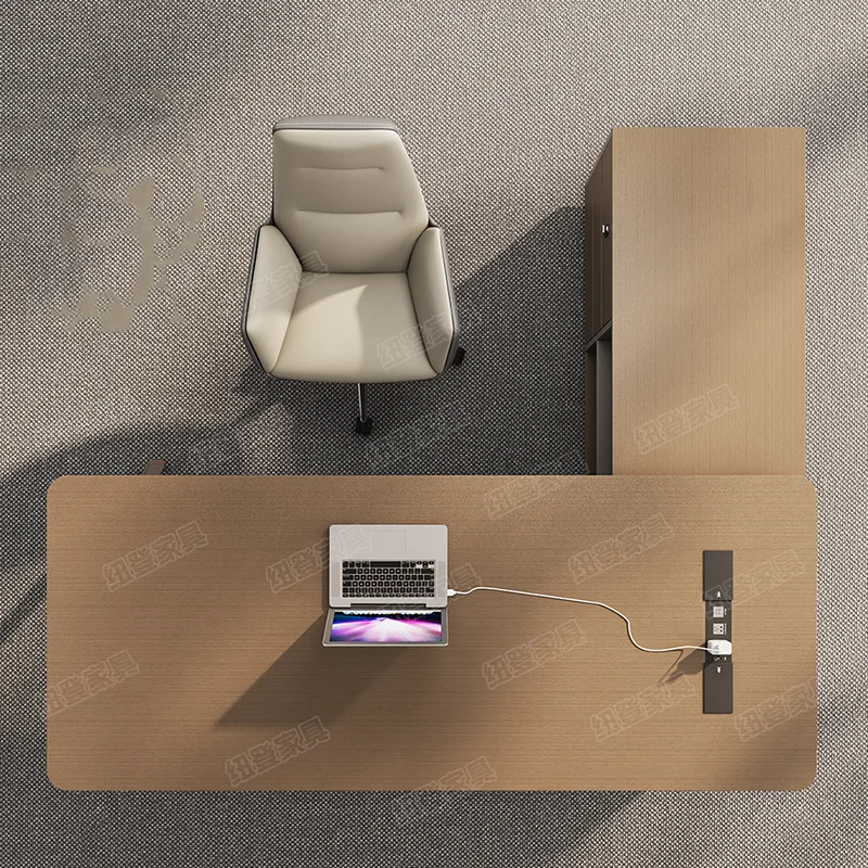 Organizer per scrivania da ufficio di grandi dimensioni, professionale, semplice, alla moda, universale, in legno, per ufficio e casa - immagine 5