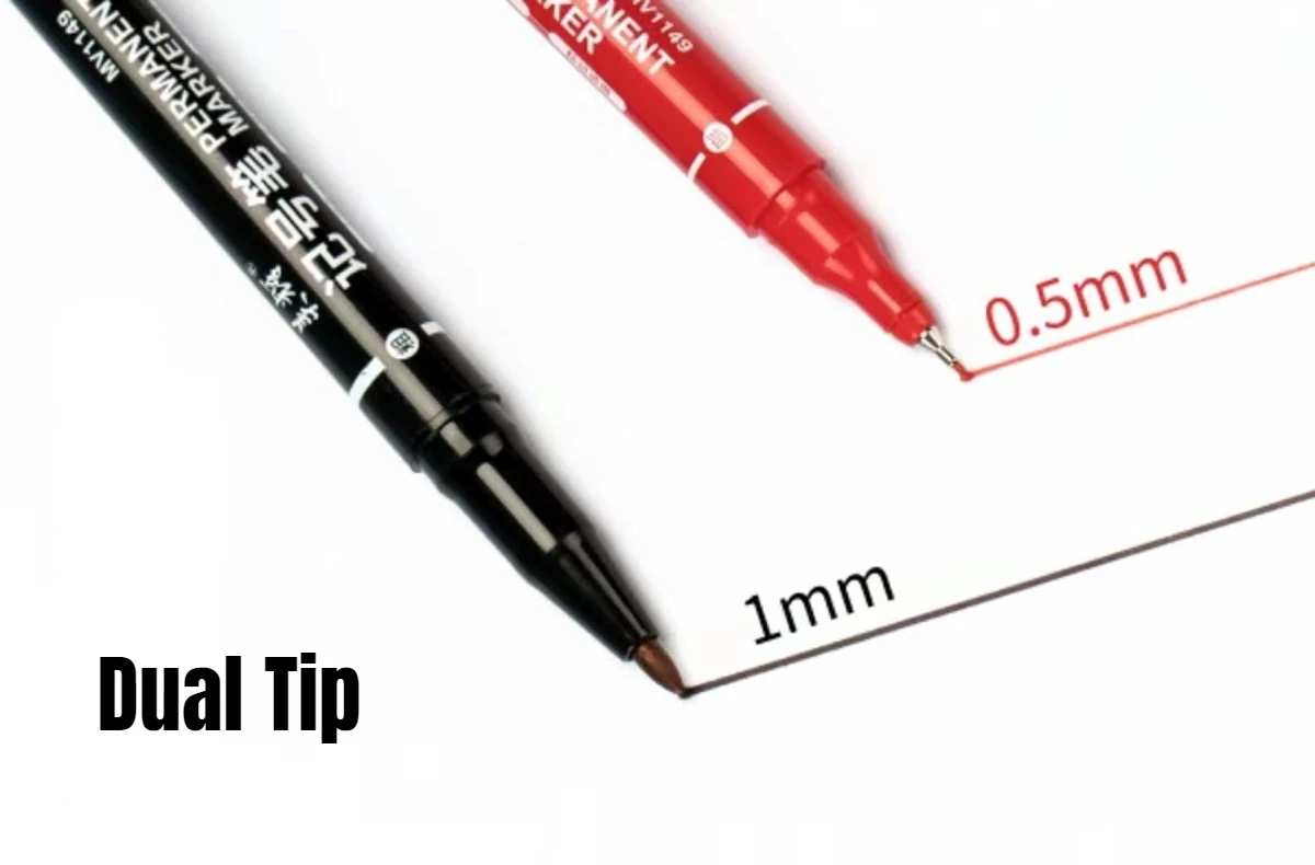 Gxin G-107 12PCS Colored Permanent Marker. Art Pens.Dual Tip.Waterproof.Practical Pen.Perfect For Industry School And Home.Color view 6