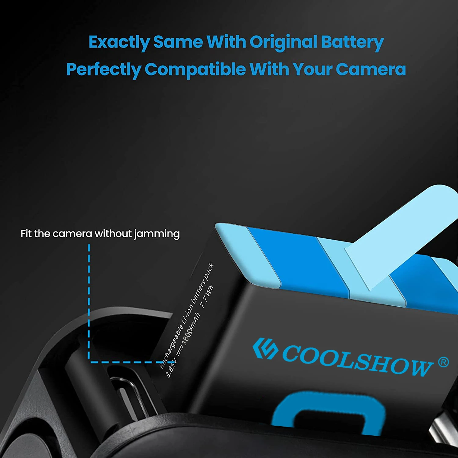Batteries et chargeur pour GoPro Hero 12/11/10/9 - Lot 1/2/3 batteries