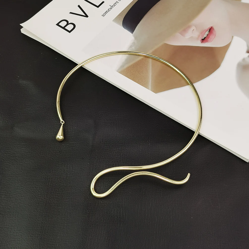 Alloy Torques Choker Necklace Women Jewelry