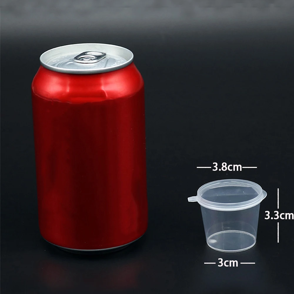 Disposable Sauce Cup with Lids 20Pcs 25ml for Food Storage