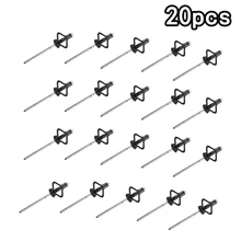 

20pcs Black Rivet Aluminum Rubber Rivet Accessories Fit For Kayak Canoe And Boat Kayak Rivets Aluminum Rubber Kayak Accs