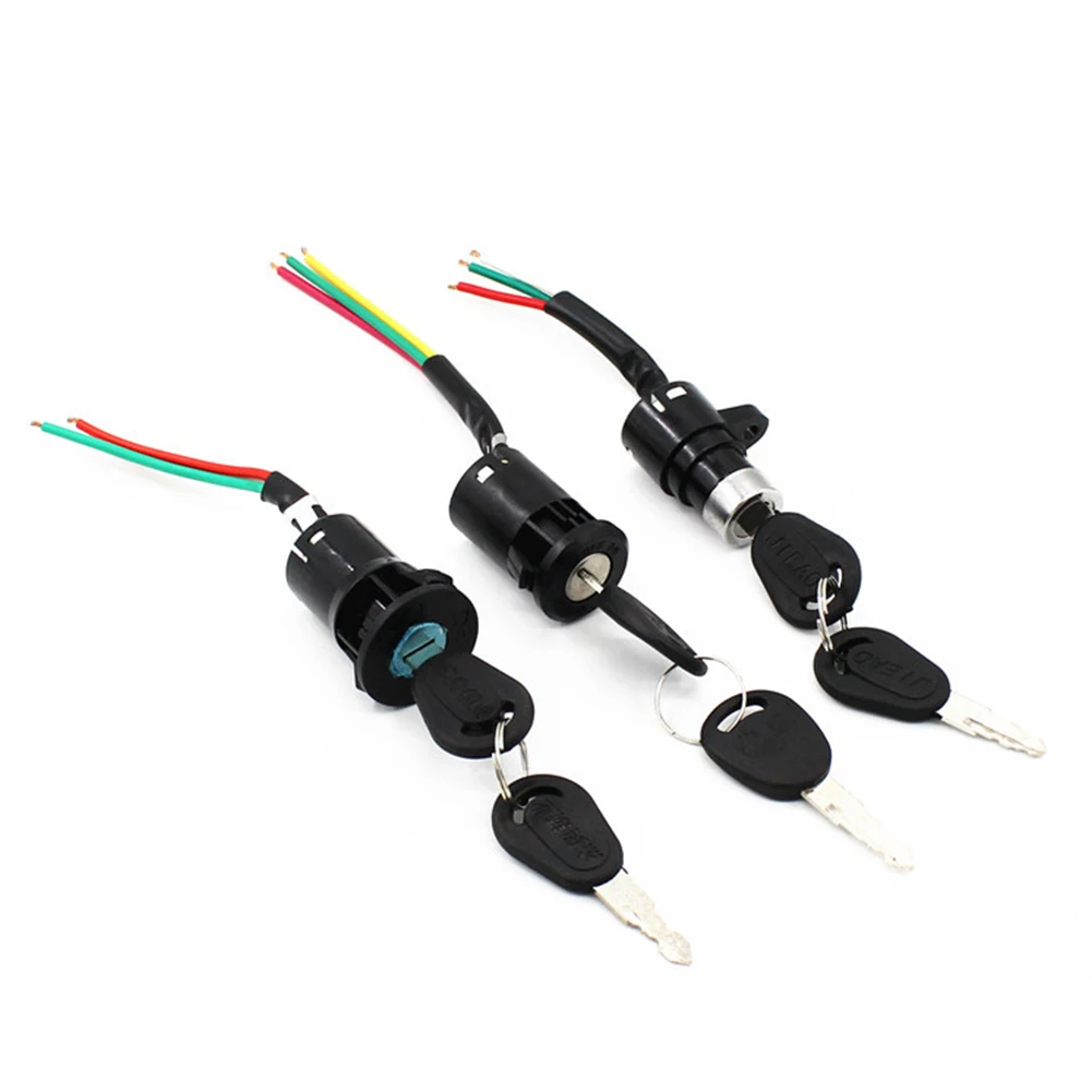 

Electric Bicycle Key Power Lock Ignition Switch S/M/L Black For Escooter Scooter E-Bike Electric Bike Accessories