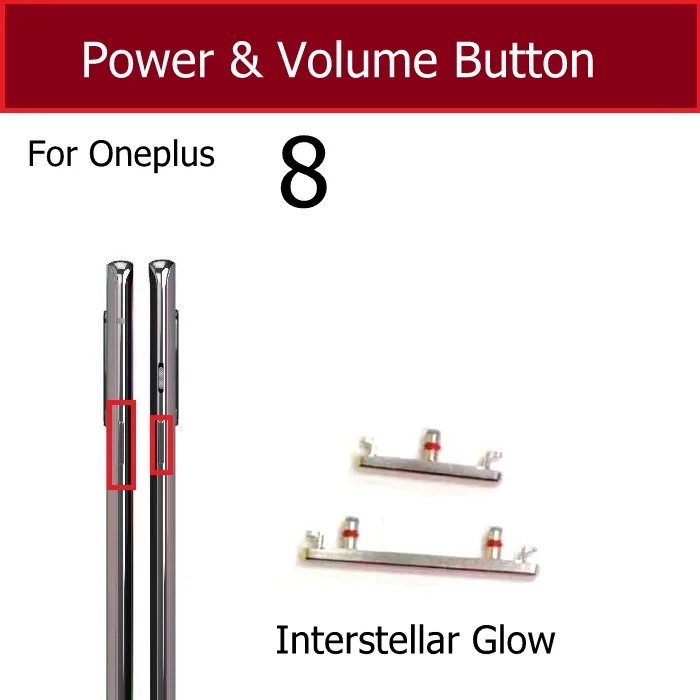 Enhanced Side Audio and Power Button Set for Oneplus - Replacement Keypad Repair Parts