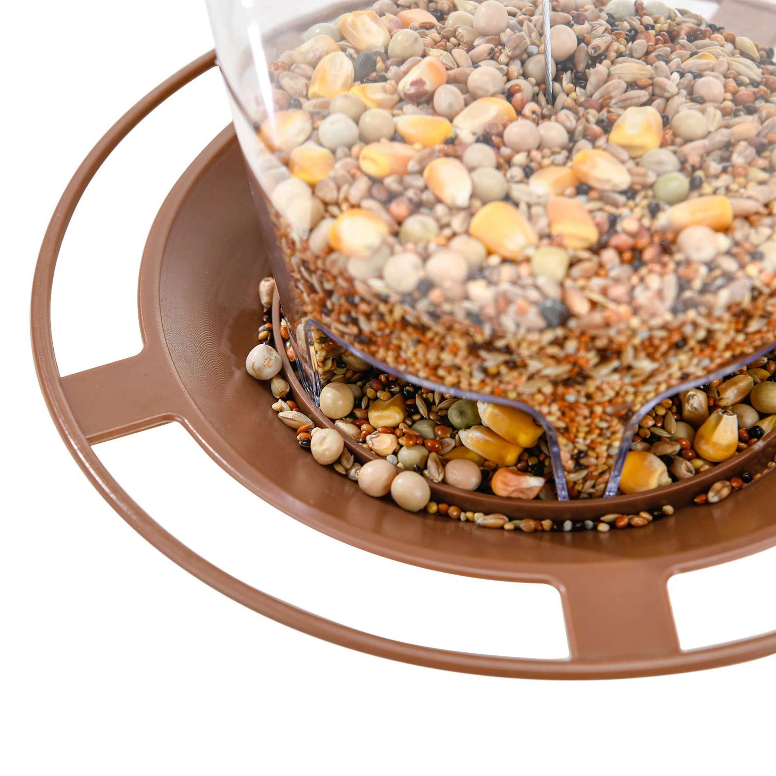Wild Bird Feeder Hanging Roof For Garden Yard Outside Decoration Outdoor Feeding Tool Squirrel proof Seed Nut Container