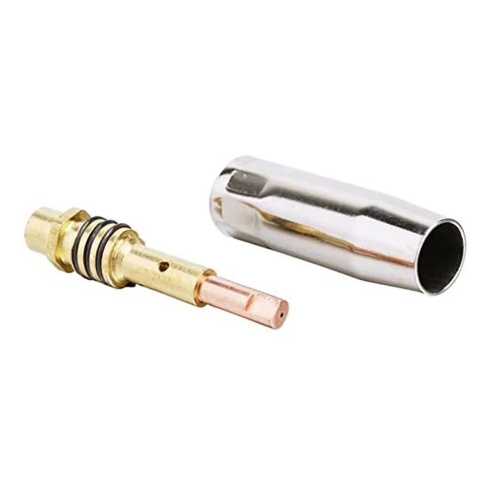 

24 PCS MB15 MIG Consumables Kit Contact Tips Shroud Nozzle Holder Spares Torch Nozzle Support Contact Set Welding Nozzle