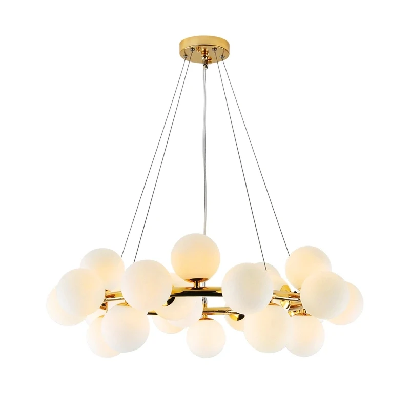Led Chandelier Glass Ball Lamp Ceiling Fixtures for Living Room Modern Nordic G4 Chihuly Kitchen Island Decoration Home Light Led Chandelier Ceiling Chandelier