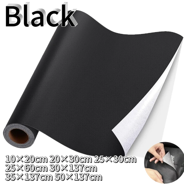 50x137cm Leather Repair Tape Pu Leather Self-adhesive Leather Repair Patch  For Sofas Couch Furniture Drivers Seat Leather Black - Patches - AliExpress