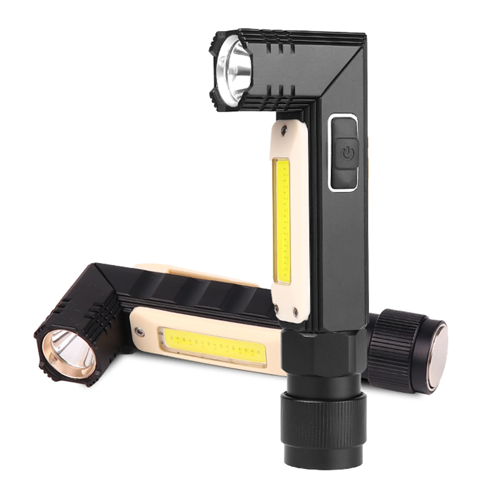 

Mini LED Corner Flashlight Rotatable COB Work Light USB Rechargeable Waterproof Headlight With Magnet Portable Lighting Tool