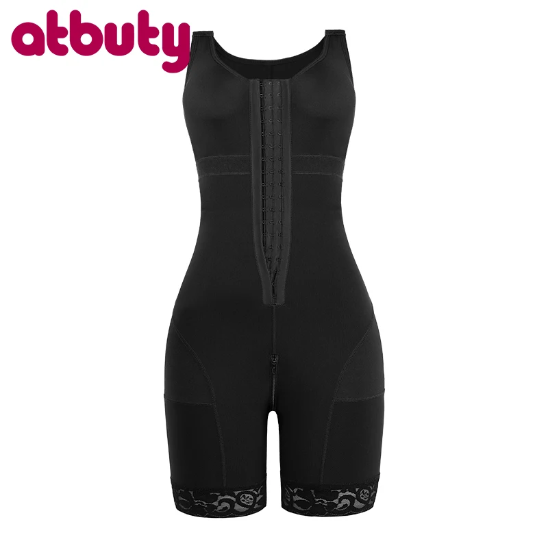 ATBUTY One Piece Soft Elasticity Seamless Shapewear Bodysuit Plus Size