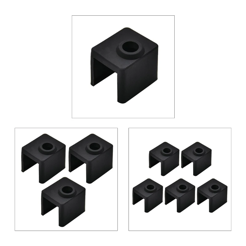 Silicone Sleeve Socks for Neptune4, 4Pro 3D Printer Nozzle Heaterblock Cover Hotend Extruder Heating Block Covers B0KA