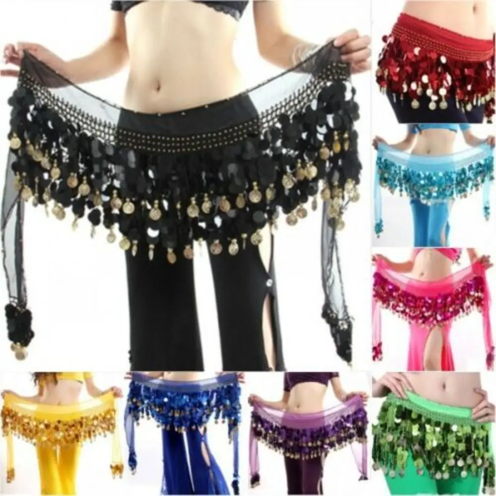 

Women Show Costumes Tassels Sexy Hip Scarf Waist Chain Dancer Skirt Belly Dance Belt