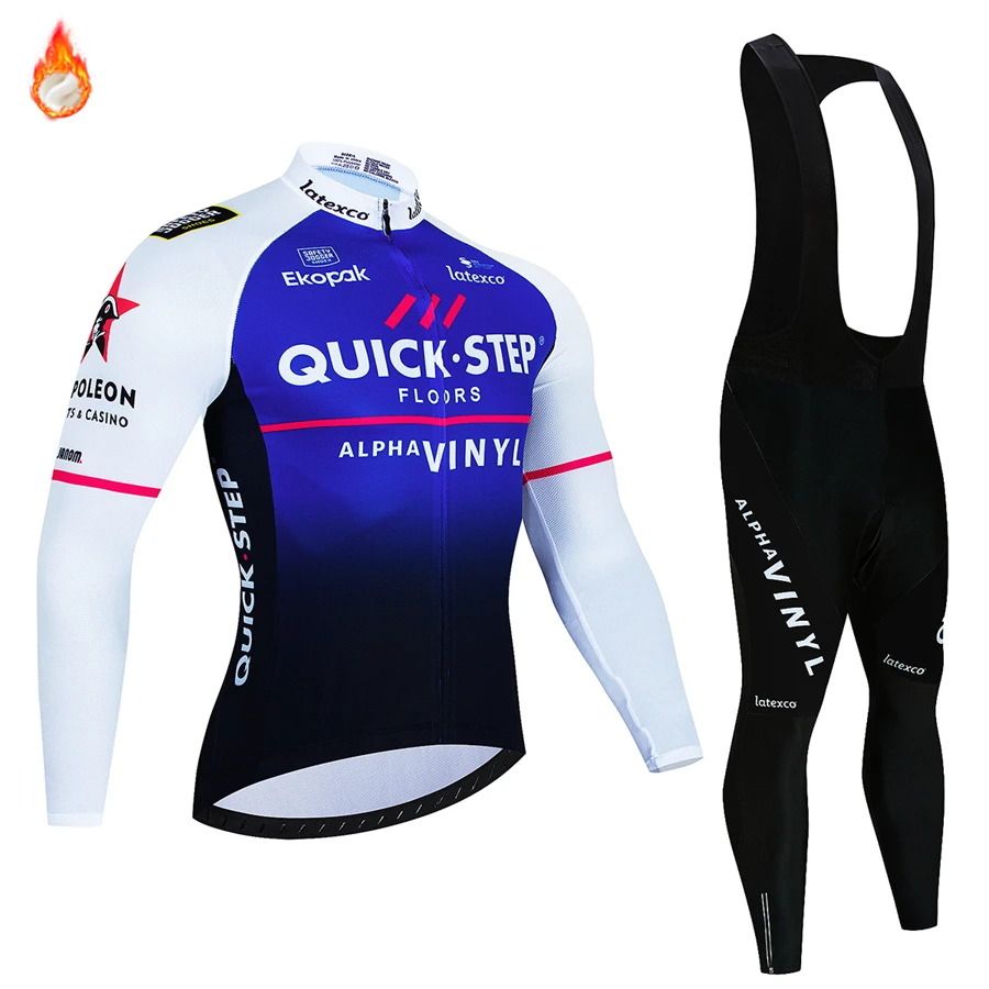 Conjunto de ropa deportiva para hombre, Jersey de ciclismo Jumbo Visma,  uniforme, chaqueta de invierno, traje de lana para bicicleta de montaña| |  - AliExpress