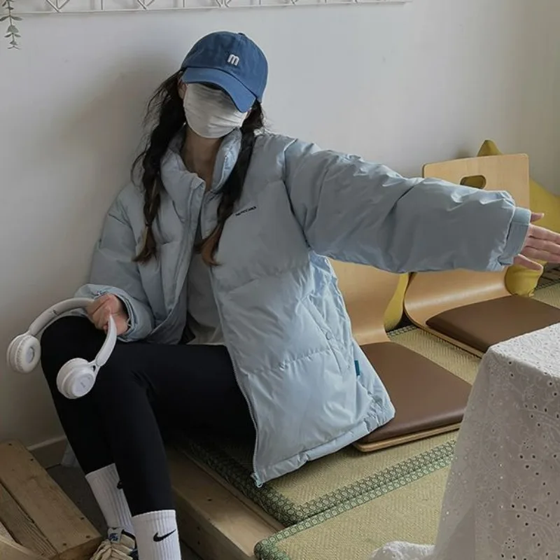 2023 New Women Down Jacket Winter Coat Female Short Parkas Loose Thick Warm Outwear Leisure Time Versatile Fashion Overcoat