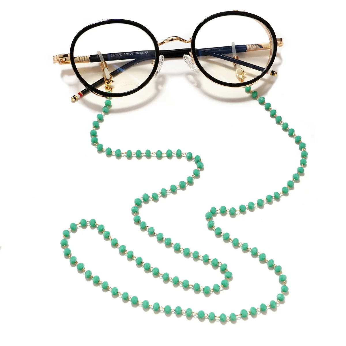 Creative Crystal Beaded Eyewear Chain Anti-Slip Woman Men Sunglasses Lanyard Face-Mask Holder Cord Colorful Glasses Jewelry