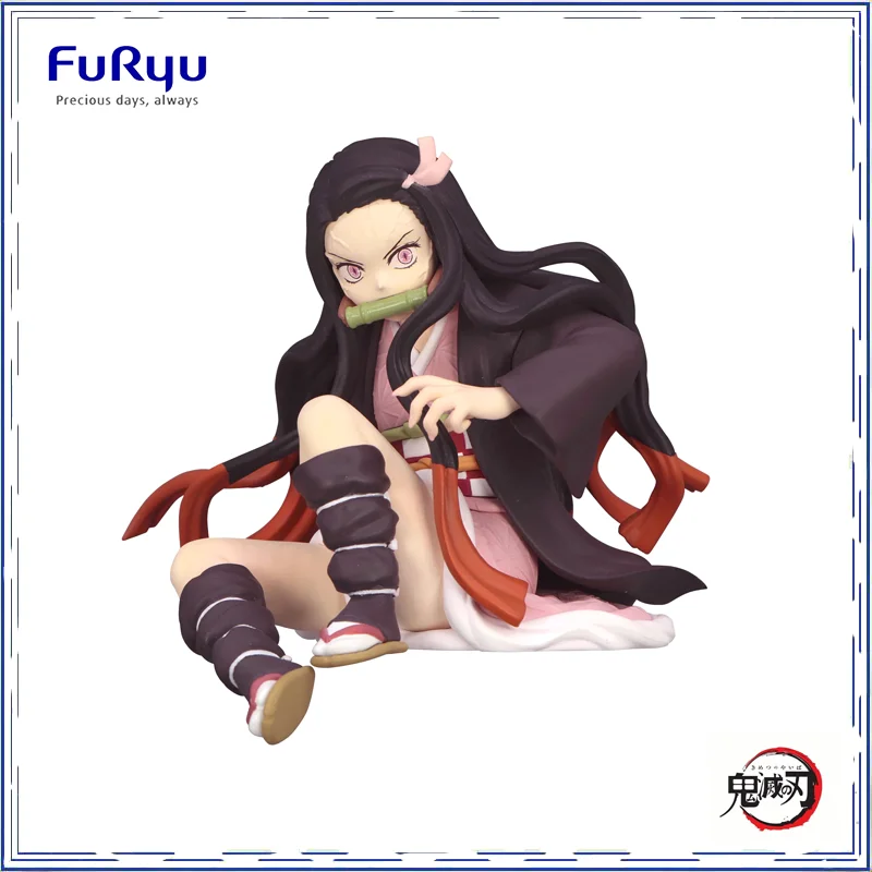 

FuRyu Demon Slayer Anime figure Kamado Nezuko action figure Squatting Series Amusement Brand new genuine gifts In shelf