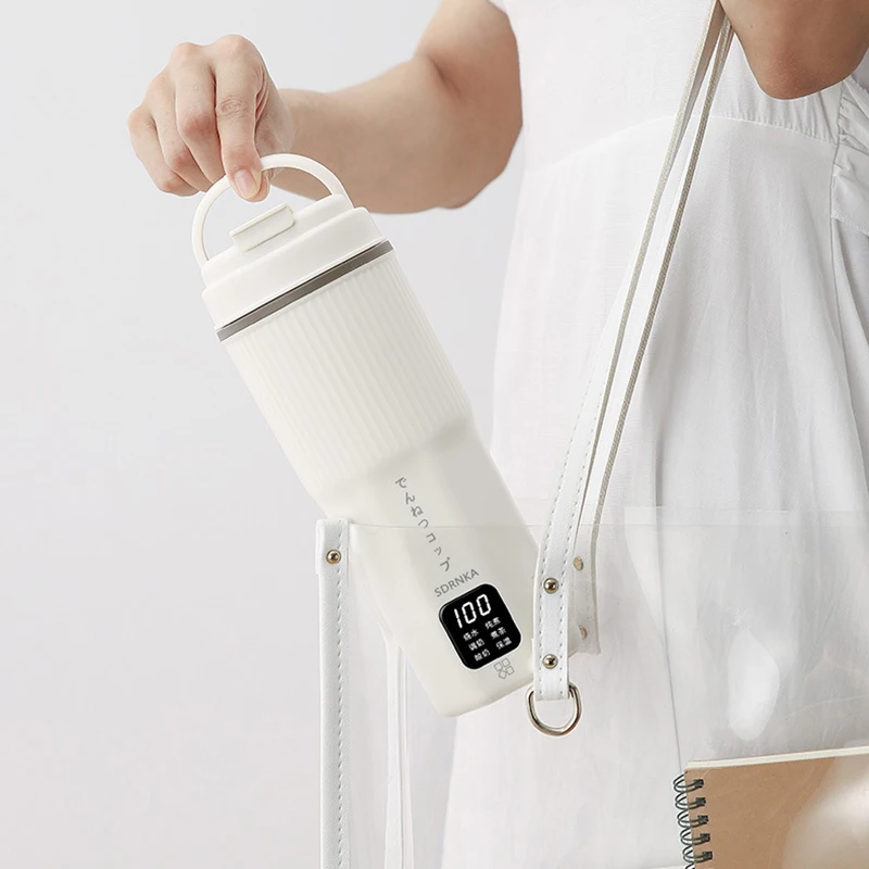 500ml Portable Electric Kettle Multifunctional Heating Cup Stew Cup Health Preserving Pot Thermo Pot Mini Travel Teapot 220V 6