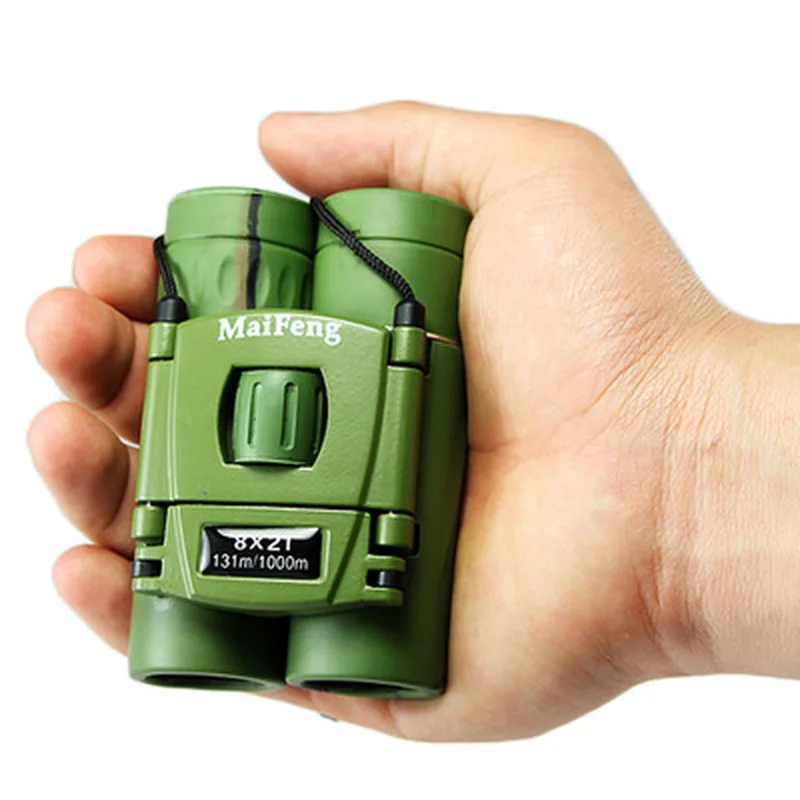 

8X21 HD мощный бинокль 1000 м большой радиус действия складной мини-телескоп оптика для охоты спорта на открытом воздухе кемпинга путешествий