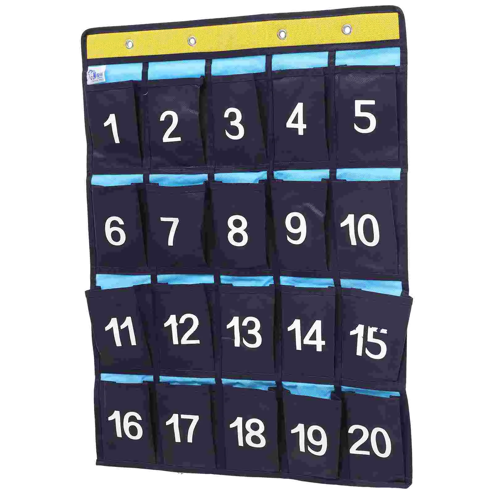 

Tofficu Classroom Storage Numbered Classroom Pocket Chart Over The Door Hanging Organizer