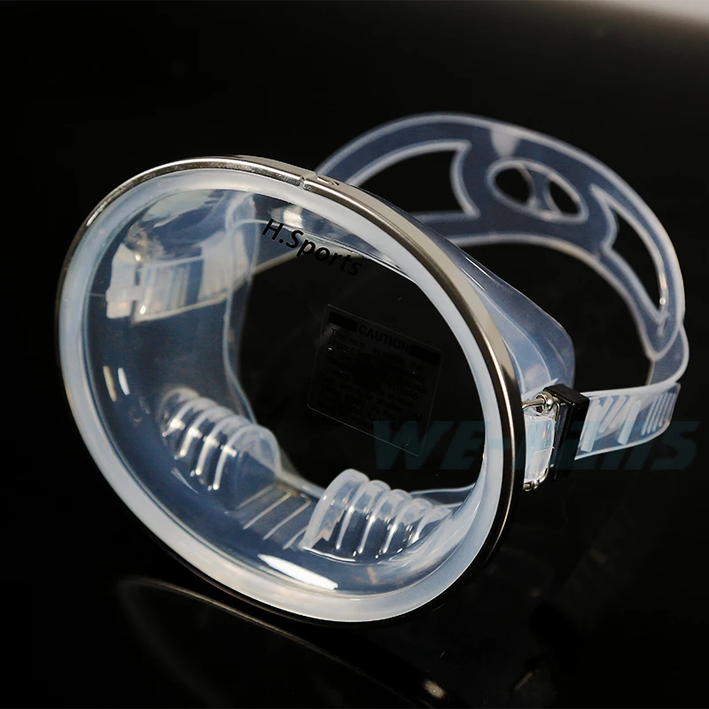 WE-FANS Ultra Wide HD Free Diving Masks Snorkeling Metal Border Men And Women Swimming Glasses Adult Scuba Diving Equipment