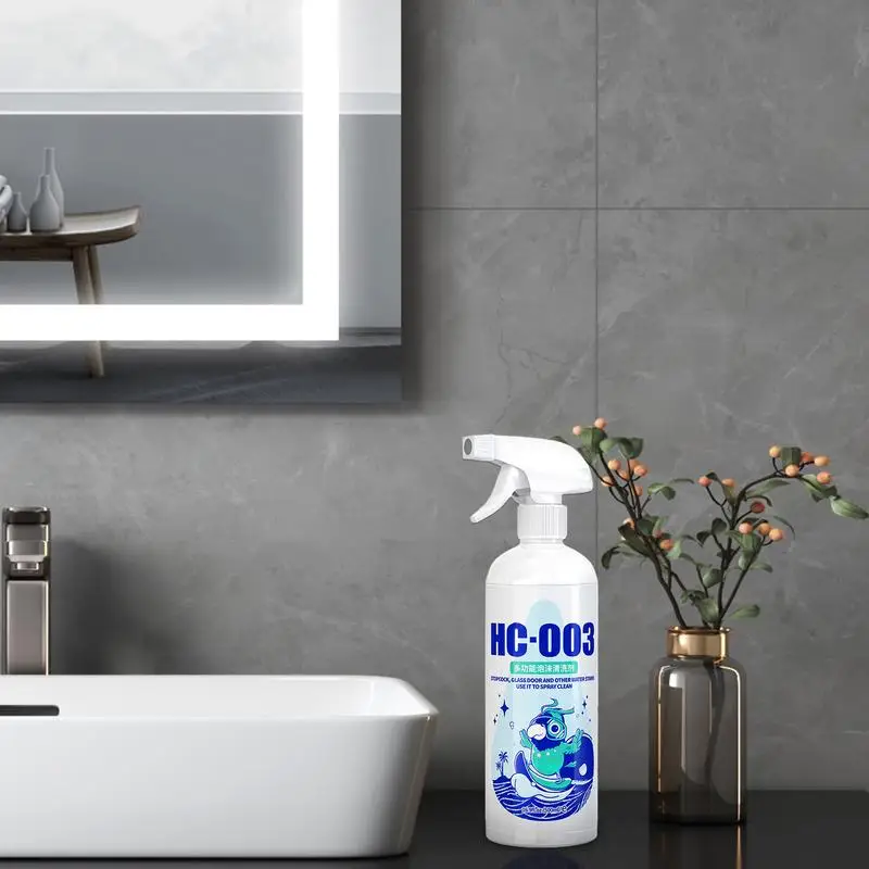 Bathroom Descaler Spray Multi-functional Cleaning Spray 500ml Limescale Cleaner Descaling Cleaning Agent For Bath Shower Glass
